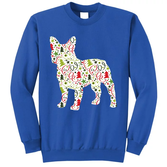 Christmas French Bulldog Dog Wrapping Paper Gift Tall Sweatshirt