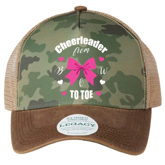 Cheerleader From Bow 2 Toe Cheerleading Gift Legacy Tie Dye Trucker Hat