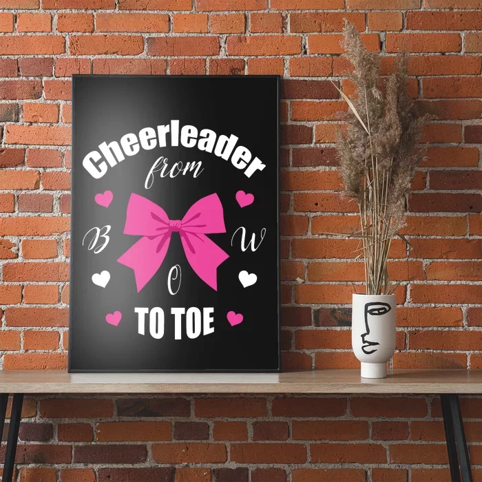 Cheerleader From Bow 2 Toe Cheerleading Gift Poster