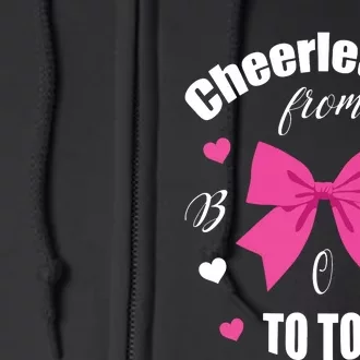 Cheerleader From Bow 2 Toe Cheerleading Gift Full Zip Hoodie