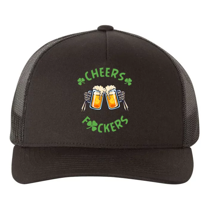 Cheers Friends Beer Lover Patrick's Day Yupoong Adult 5-Panel Trucker Hat