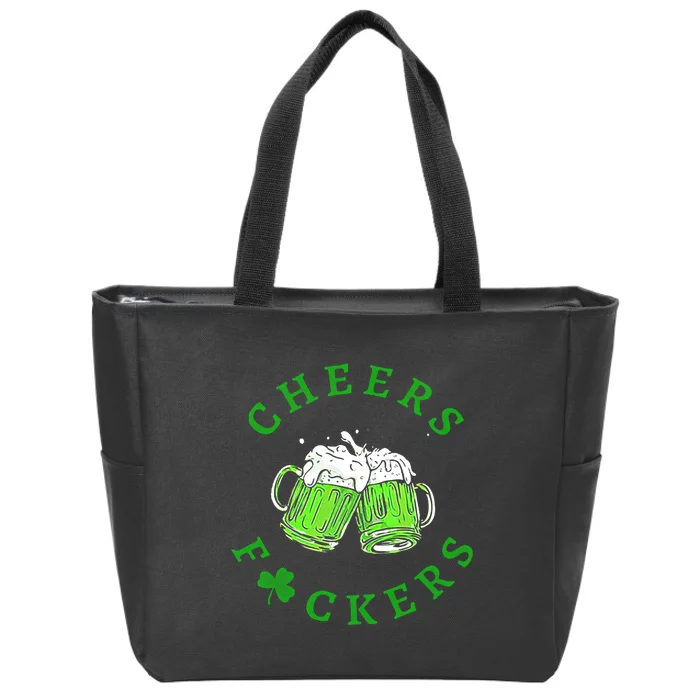 Cheers Fuckers Beer Gift Zip Tote Bag