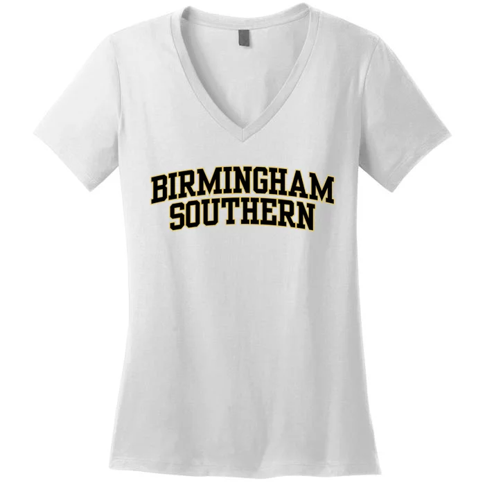 College Fever Birmingham Southern College 02 Women's V-Neck T-Shirt