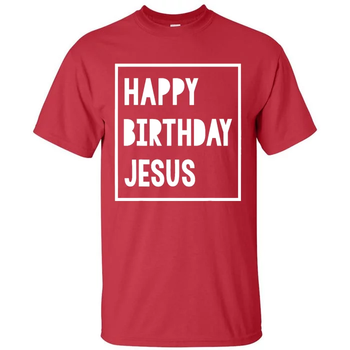 Christmas For Boy Girl Happy Birthday Jesus Tall T-Shirt