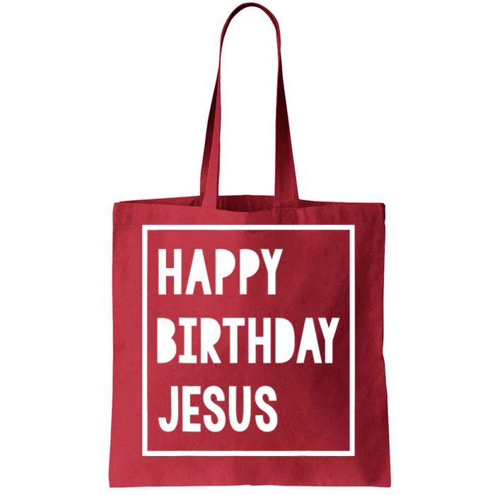 Christmas For Boy Girl Happy Birthday Jesus Tote Bag