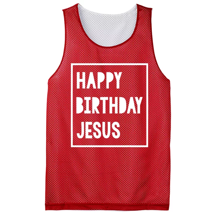 Christmas For Boy Girl Happy Birthday Jesus Mesh Reversible Basketball Jersey Tank