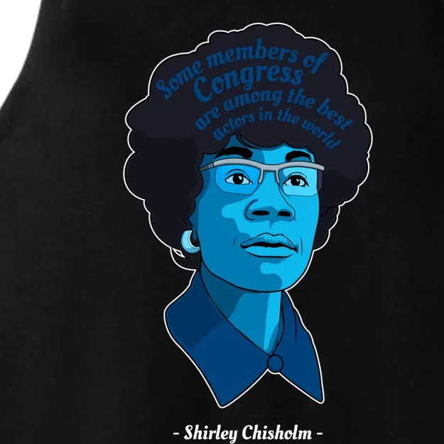 Congress Famous Black Quote Shirley Chisholm Gift Ladies Tri-Blend Wicking Tank