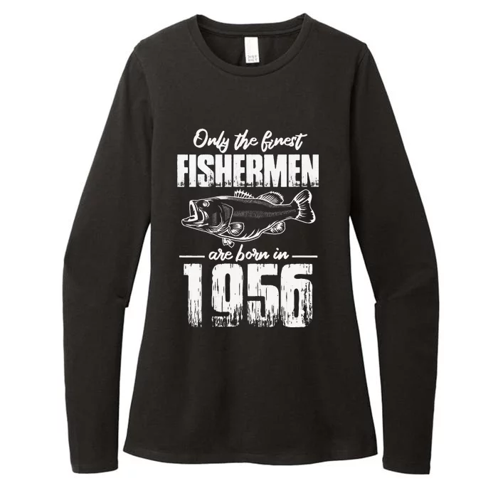 Cute Fishing Birthday Only The Finest Fishermen Are Born In 1956 Womens CVC Long Sleeve Shirt