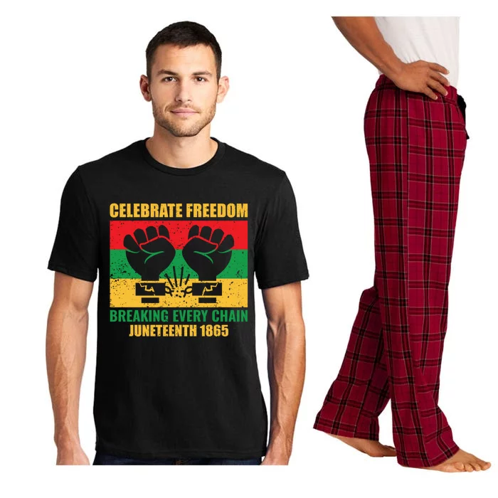 Celebrate Freedom Breaking Every Chain Juneteenth 1865 Gift Pajama Set