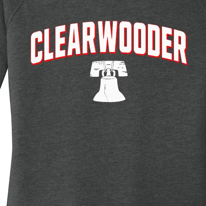 Clearwooder Funny Baseball Tee Clearwater FL Spring Women's Perfect Tri Tunic Long Sleeve Shirt