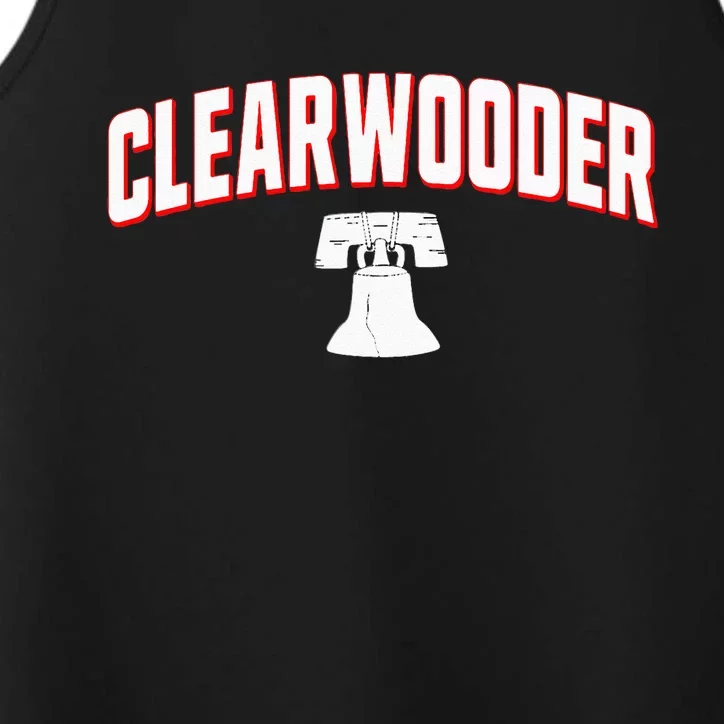 Clearwooder Funny Baseball Tee Clearwater FL Spring Performance Tank