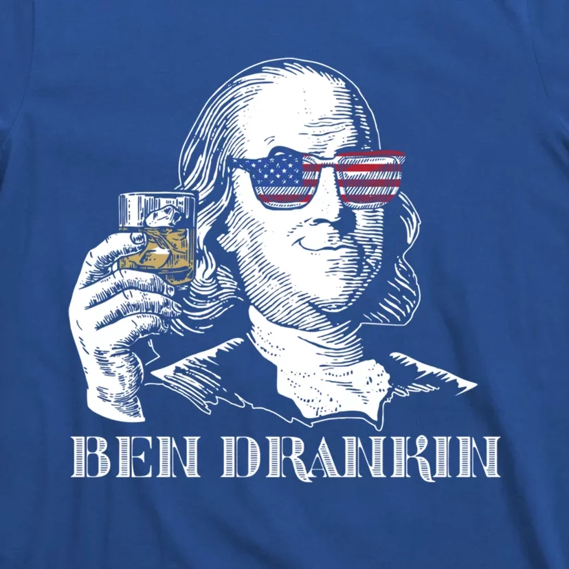 Cheers From Ben Drankin 4th Of July Humor Funny Gift Us Flag Gift T-Shirt