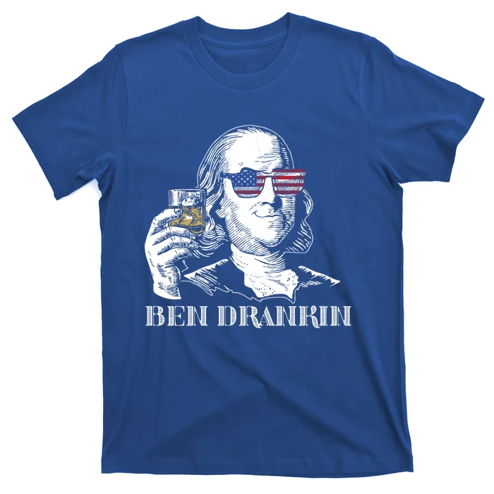 Cheers From Ben Drankin 4th Of July Humor Funny Gift Us Flag Gift T-Shirt