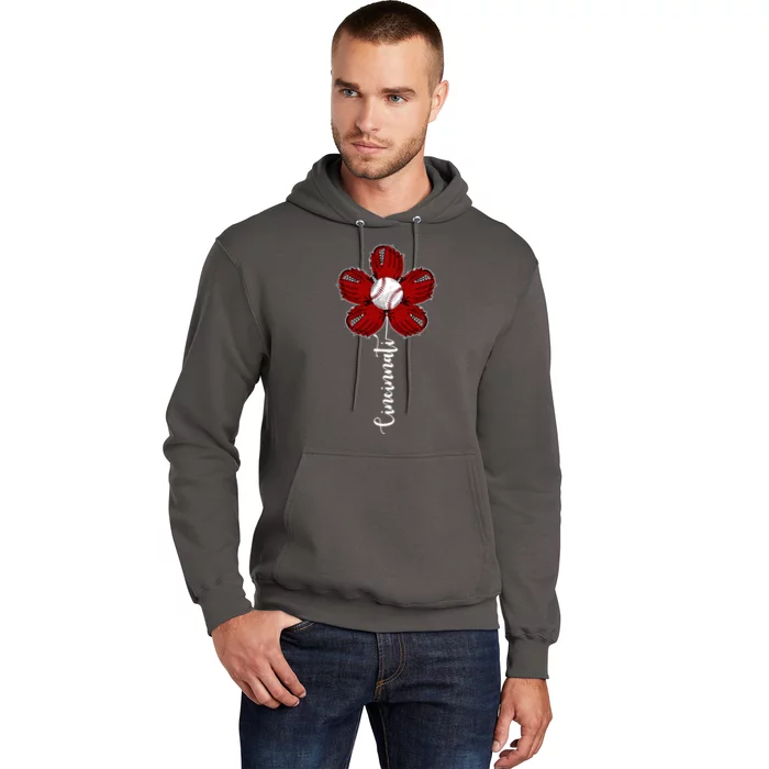 Cincinnati Flower Baseball Hoodie