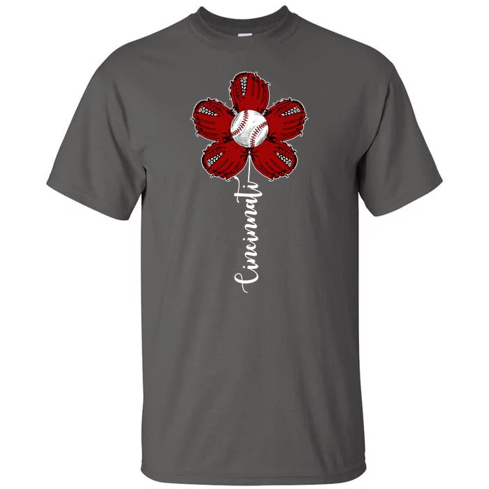 Cincinnati Flower Baseball Tall T-Shirt