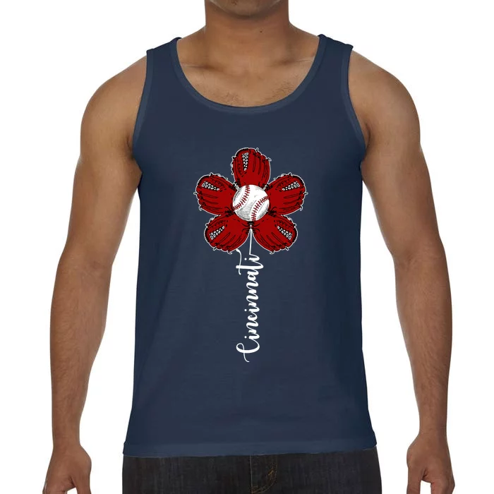 Cincinnati Flower Baseball Comfort Colors® Tank Top