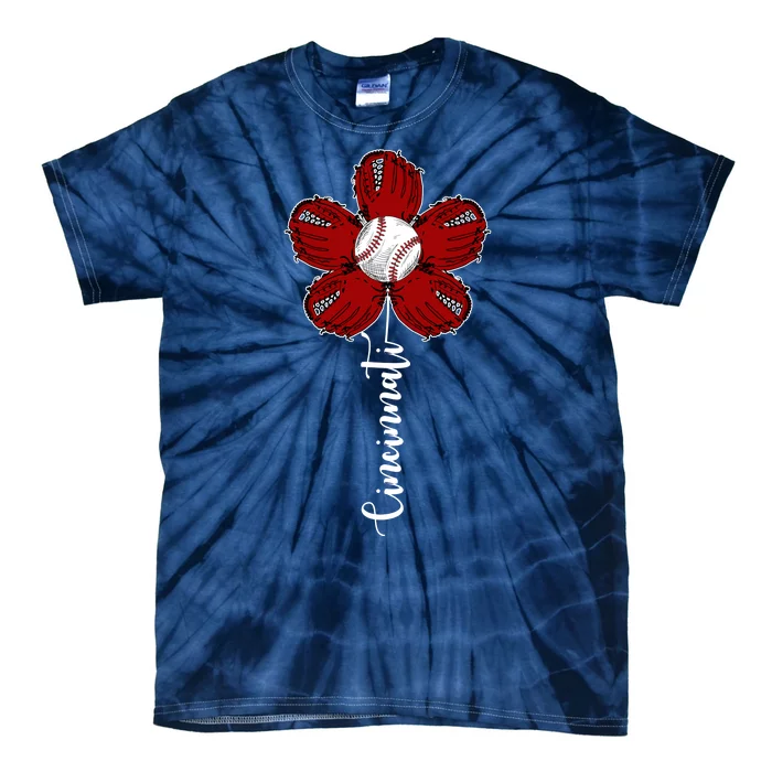 Cincinnati Flower Baseball Tie-Dye T-Shirt