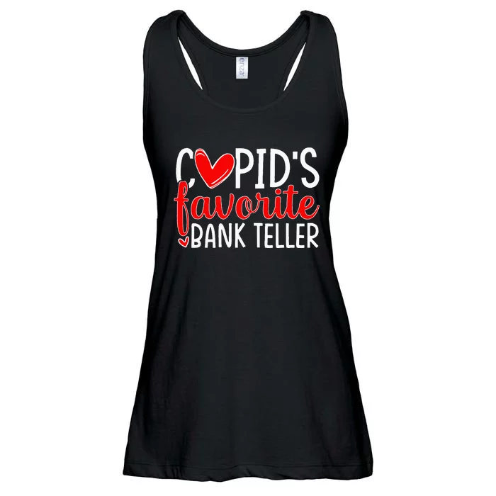 CupidS Favorite Bank Teller Funny Hearts ValentineS Day Ladies Essential Flowy Tank