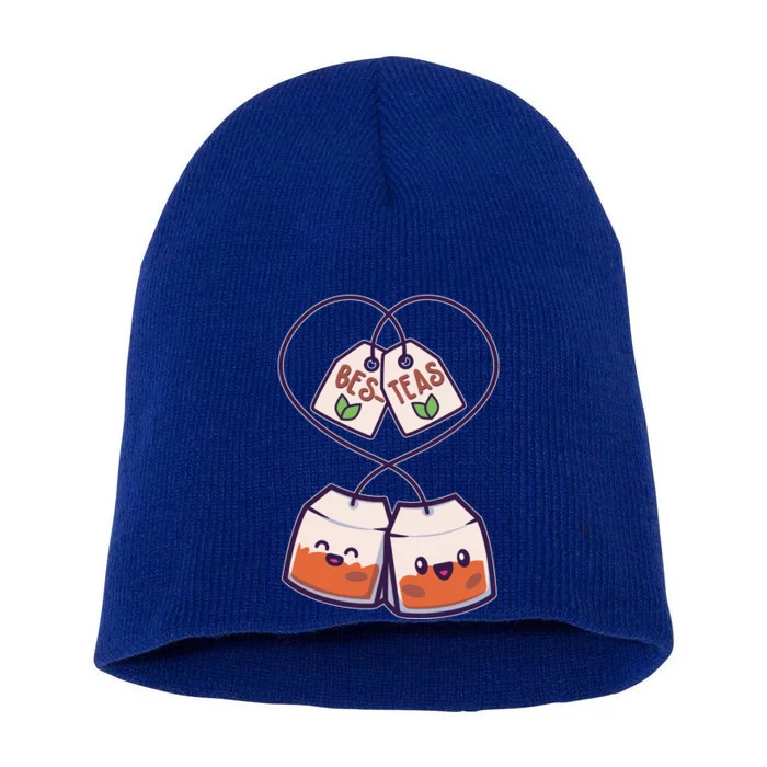 Cute Funny BesTeas Best Friend Tea Bags Short Acrylic Beanie