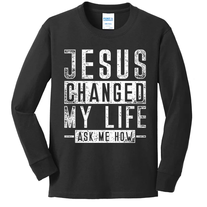 Christian Faith Bible Prayer God Savior Devotee Jesus Kids Long Sleeve Shirt