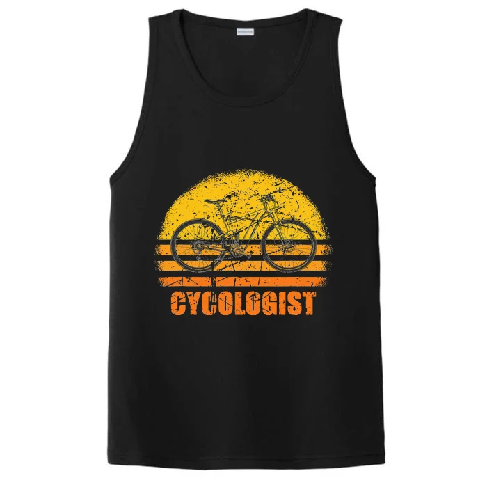 Cycologist Funny Bicycle Cycling Vintage Gift Performance Tank