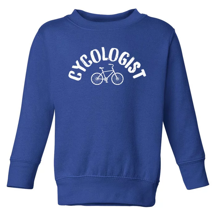 Cycologist Funny BMX Mountain Bike MTB Cycling Funny Toddler Sweatshirt