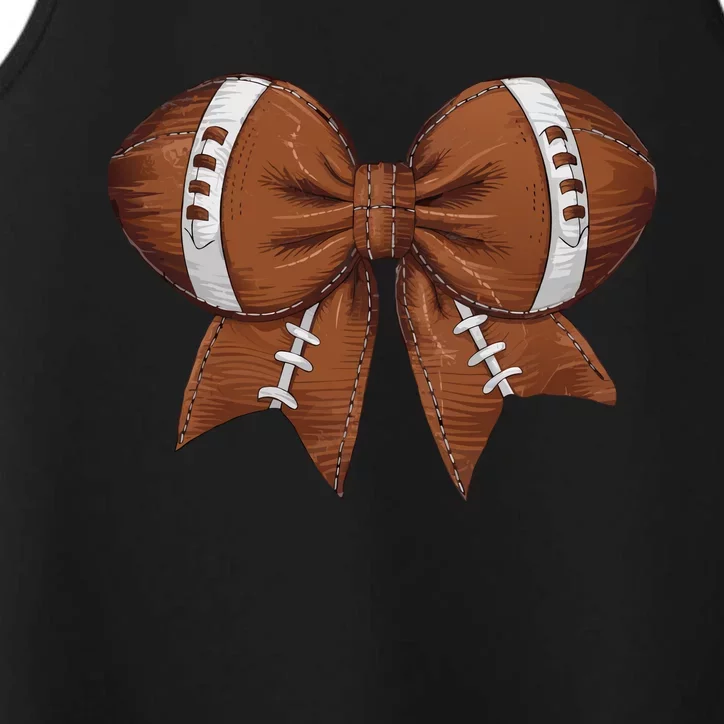 Coquette Football Bow Graphic Performance Tank