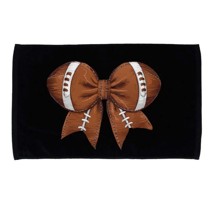 Coquette Football Bow Graphic Microfiber Hand Towel