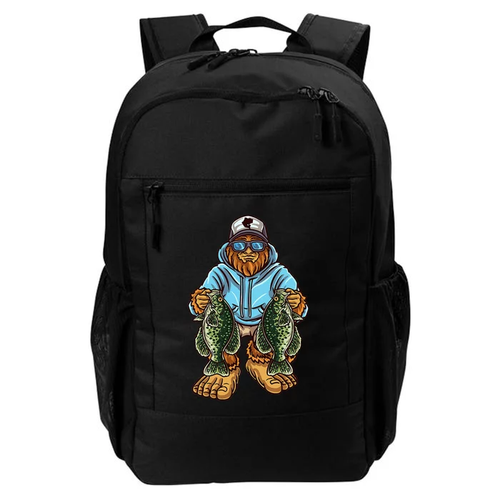 Crappie Fishing Bigfoot Panfishing Fishermen Daily Commute Backpack