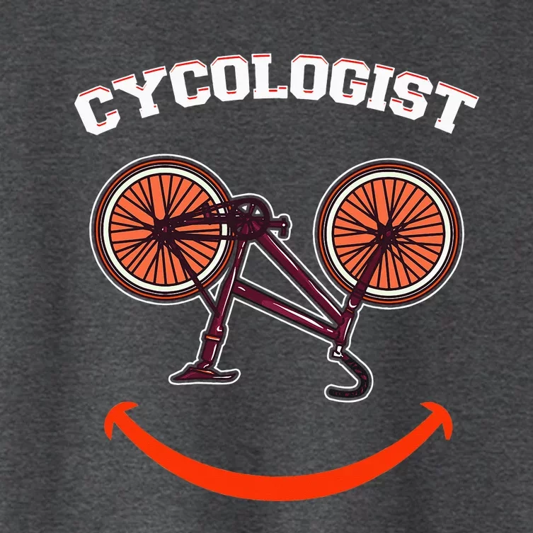 Cycologist Funny Bicycle Bike Women's Crop Top Tee