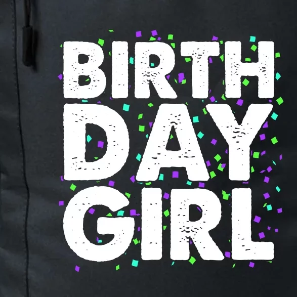 Cute Funny Birthday Girl With Confetti Daily Commute Backpack