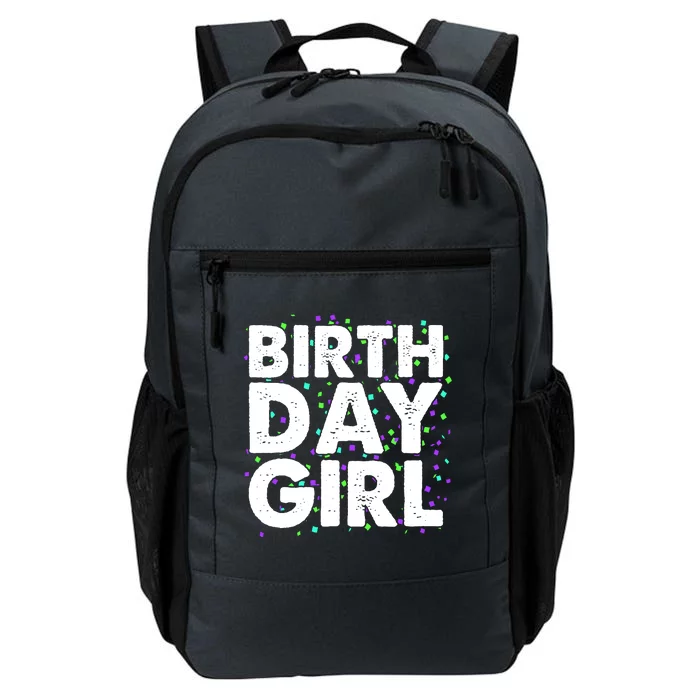 Cute Funny Birthday Girl With Confetti Daily Commute Backpack