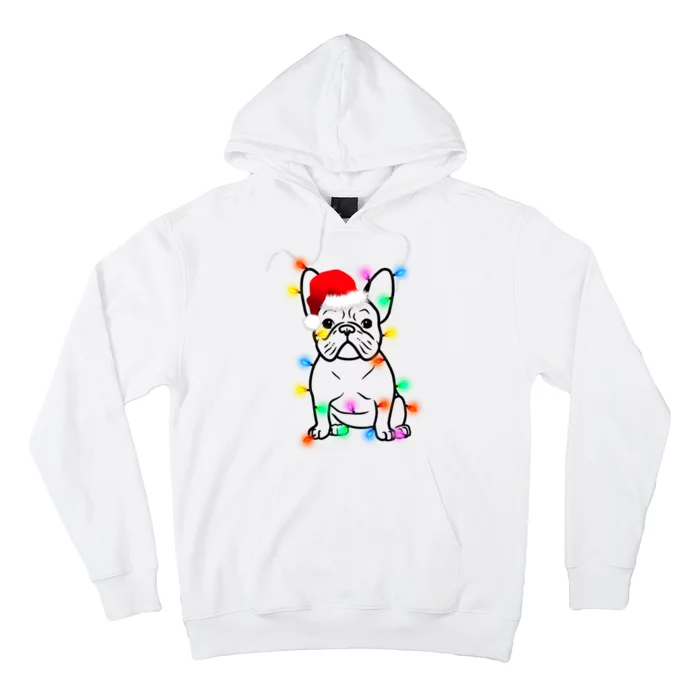 Cute French Bulldog Christmas Lights Hoodie