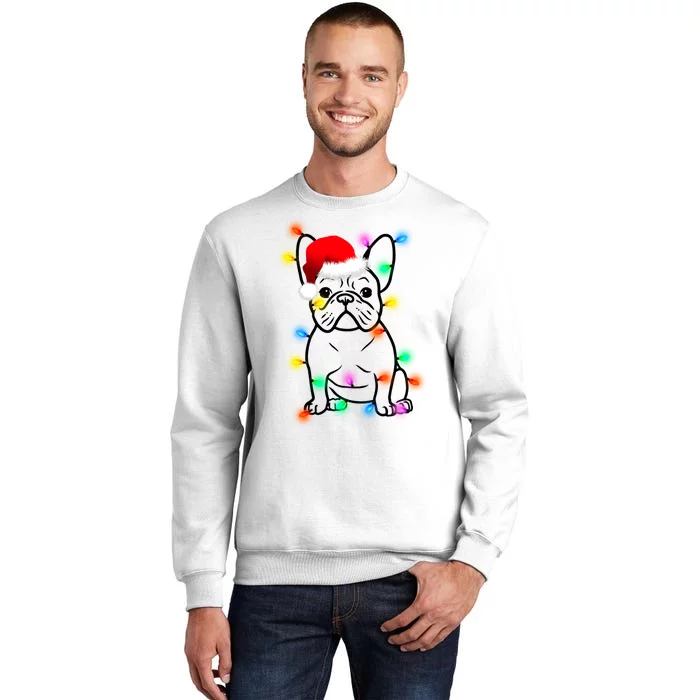 Cute French Bulldog Christmas Lights Sweatshirt