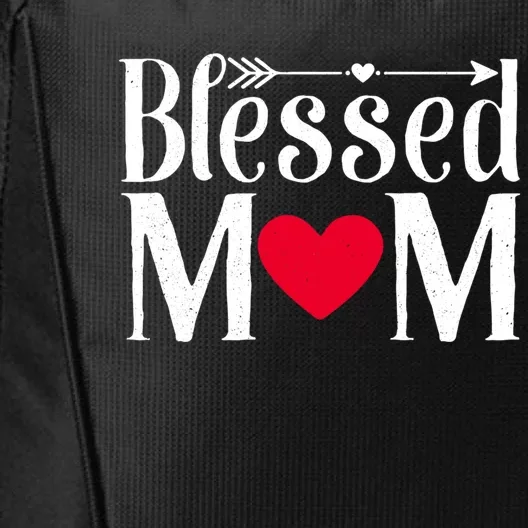 Cute Funny Blessed Mama Love Mom Gift City Backpack