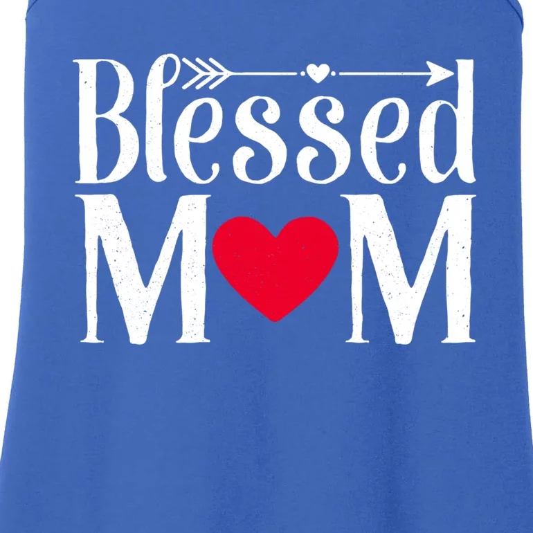 Cute Funny Blessed Mama Love Mom Gift Ladies Essential Tank