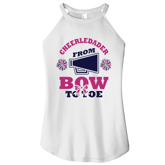 Cheerleader From Bow To Toe Cheerleading Women’s Perfect Tri Rocker Tank