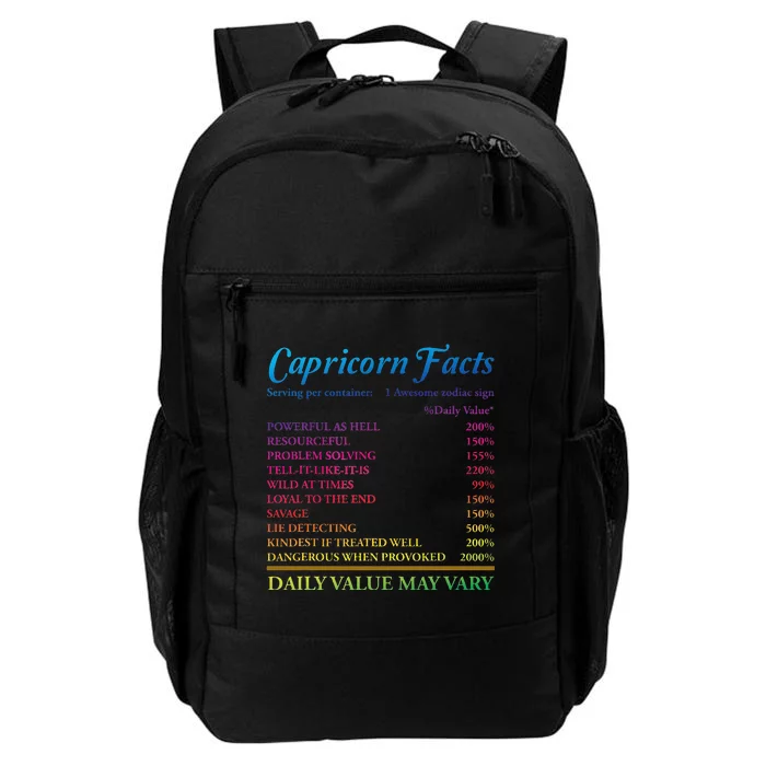 Capricorn Facts Birthday Zodiac Sign Daily Commute Backpack