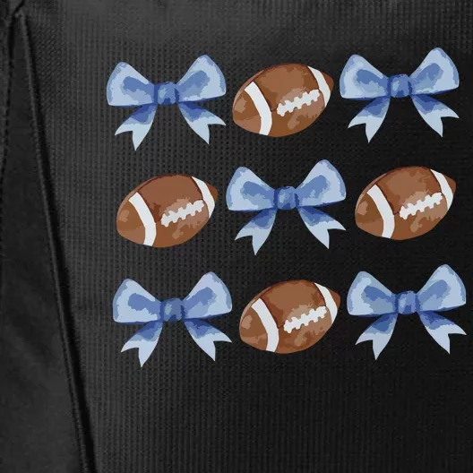 Coquette Football Bow Football Mom Game Day Women Girl City Backpack