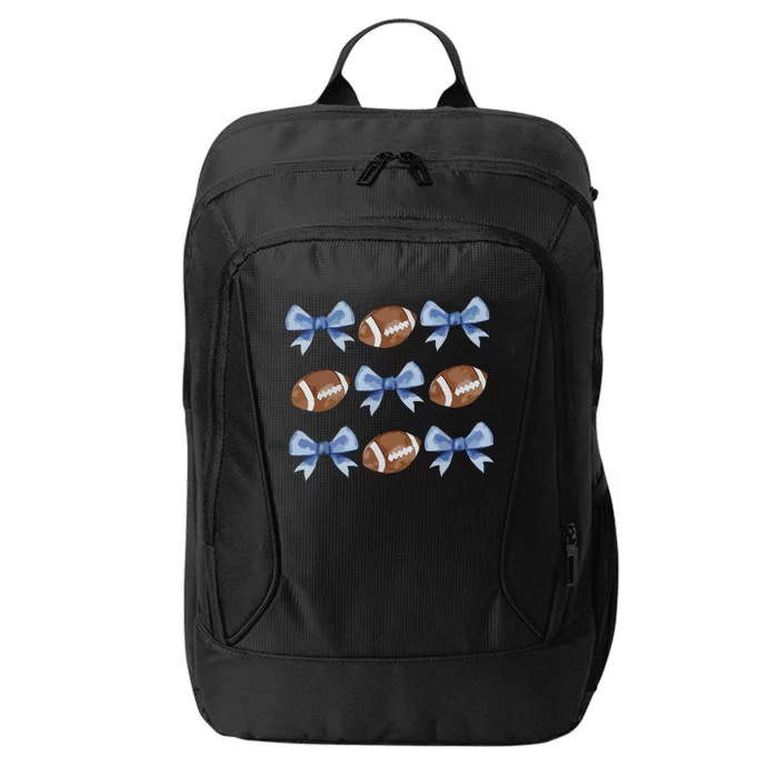 Coquette Football Bow Football Mom Game Day Women Girl City Backpack