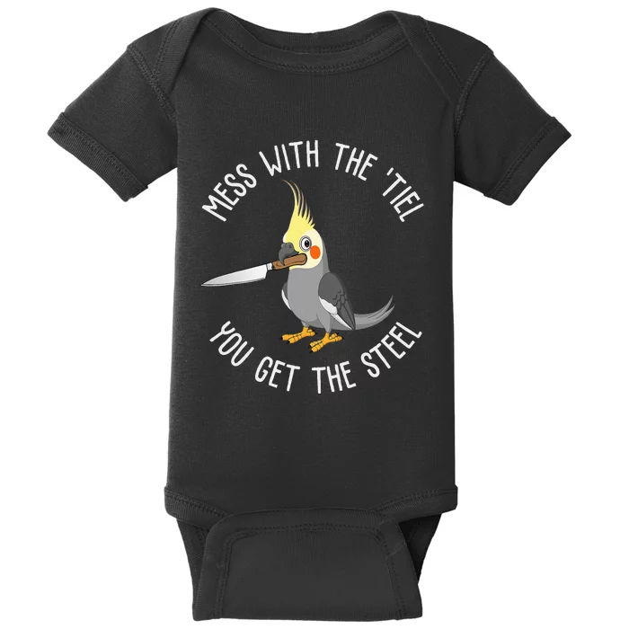 Cockatiel Funny Bird Lover Cockatiel Baby Bodysuit