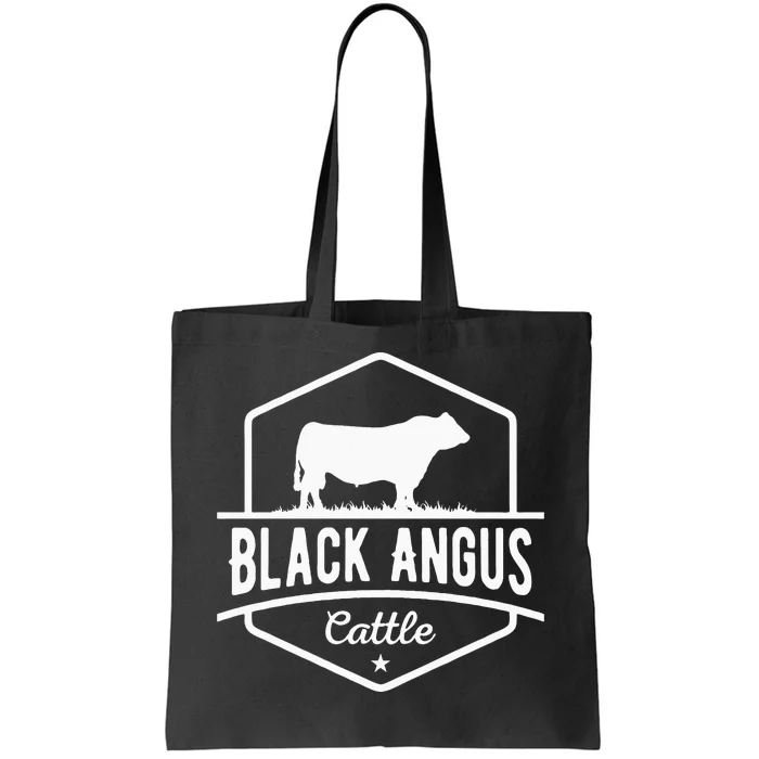 Cow Farmer Black Angus Cattle Tote Bag