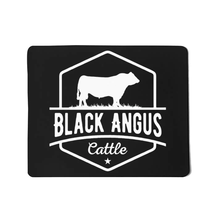 Cow Farmer Black Angus Cattle Mousepad