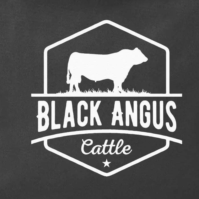 Cow Farmer Black Angus Cattle Zip Tote Bag