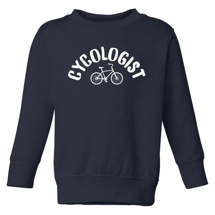 Cycologist Funny BMX Mountain Bike MTB Cycling Funny Toddler Sweatshirt