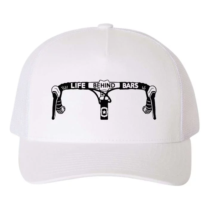 Cyclist Funny Biker Life Behind Bars Triathlon Bicycle Rider Yupoong Adult 5-Panel Trucker Hat