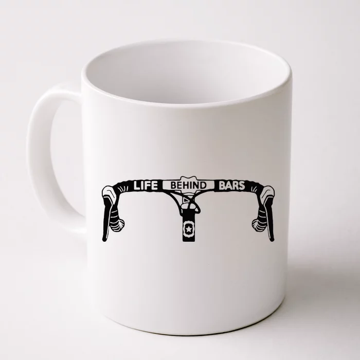 Cyclist Funny Biker Life Behind Bars Triathlon Bicycle Rider Front & Back Coffee Mug