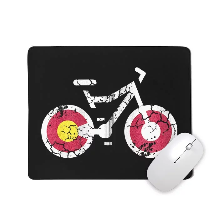 Colorado Flag Bike Cycling Mountain Biking Gift Mousepad