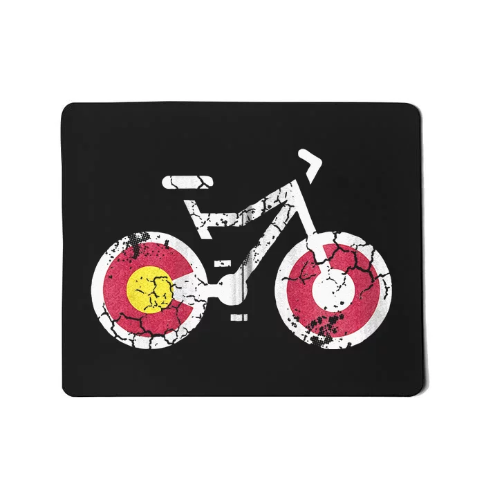 Colorado Flag Bike Cycling Mountain Biking Gift Mousepad