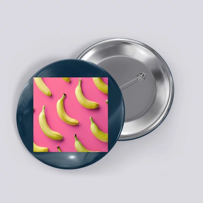 Cute Funny Bananas Pattern Button